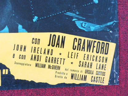 I SAW WHAT YOU DID - H ITALIAN FOTOBUSTA POSTER JOAN CRAWFORD JOHN IRELAND 1965