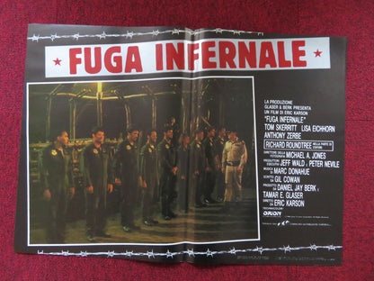 FUGA INFERNALE - F ITALIAN FOTOBUSTA POSTER TOM SKERRITT LISA EICHHORN 1986