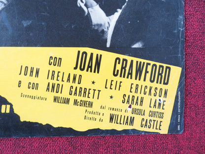 I SAW WHAT YOU DID - I ITALIAN FOTOBUSTA POSTER JOAN CRAWFORD JOHN IRELAND 1965