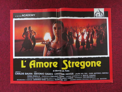 L'AMORE STREGONE - A ITALIAN FOTOBUSTA POSTER ANTONIO GADES CRISTINA HOYOS 1986