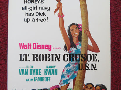 LT. ROBIN CRUSOE U.S.N. US INSERT (14"x 36") POSTER DICK VAN DYKE KWAN 1974