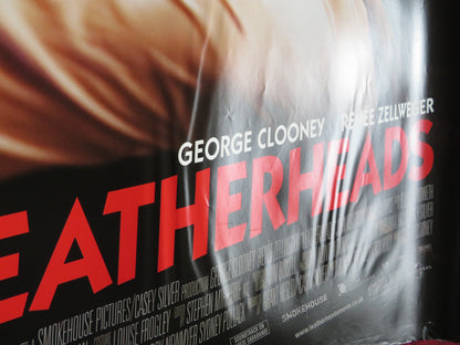 LEATHERHEADS UK QUAD (30"x 40") ROLLED POSTER GEORGE CLOONEY RENEE ZELWEGER 2008