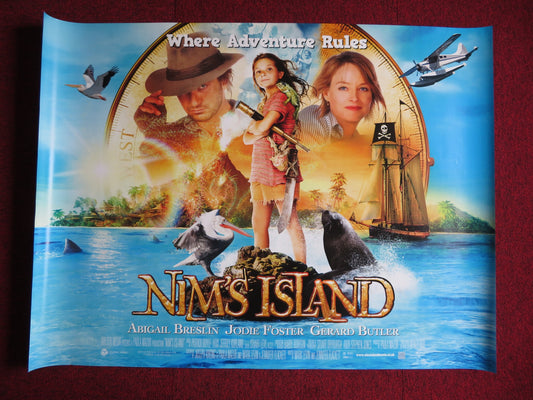 NIM'S ISLAND UK QUAD (30"x 40") ROLLED POSTER JODIE FOSTER ABIGAIL BRESLIN 2008