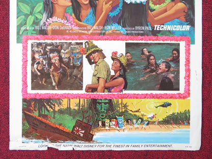 LT. ROBIN CRUSOE U.S.N. US INSERT (14"x 36") POSTER DICK VAN DYKE KWAN 1974