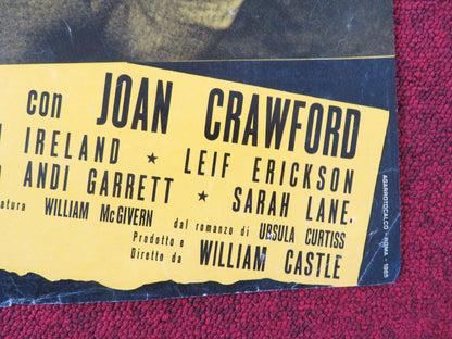 I SAW WHAT YOU DID - J ITALIAN FOTOBUSTA POSTER JOAN CRAWFORD JOHN IRELAND 1965