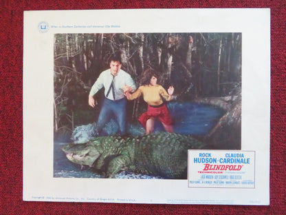 BLINDFOLD US LOBBY CARD FULL SET ROCK HUDSON CLAUDIA CARDINALE 1966