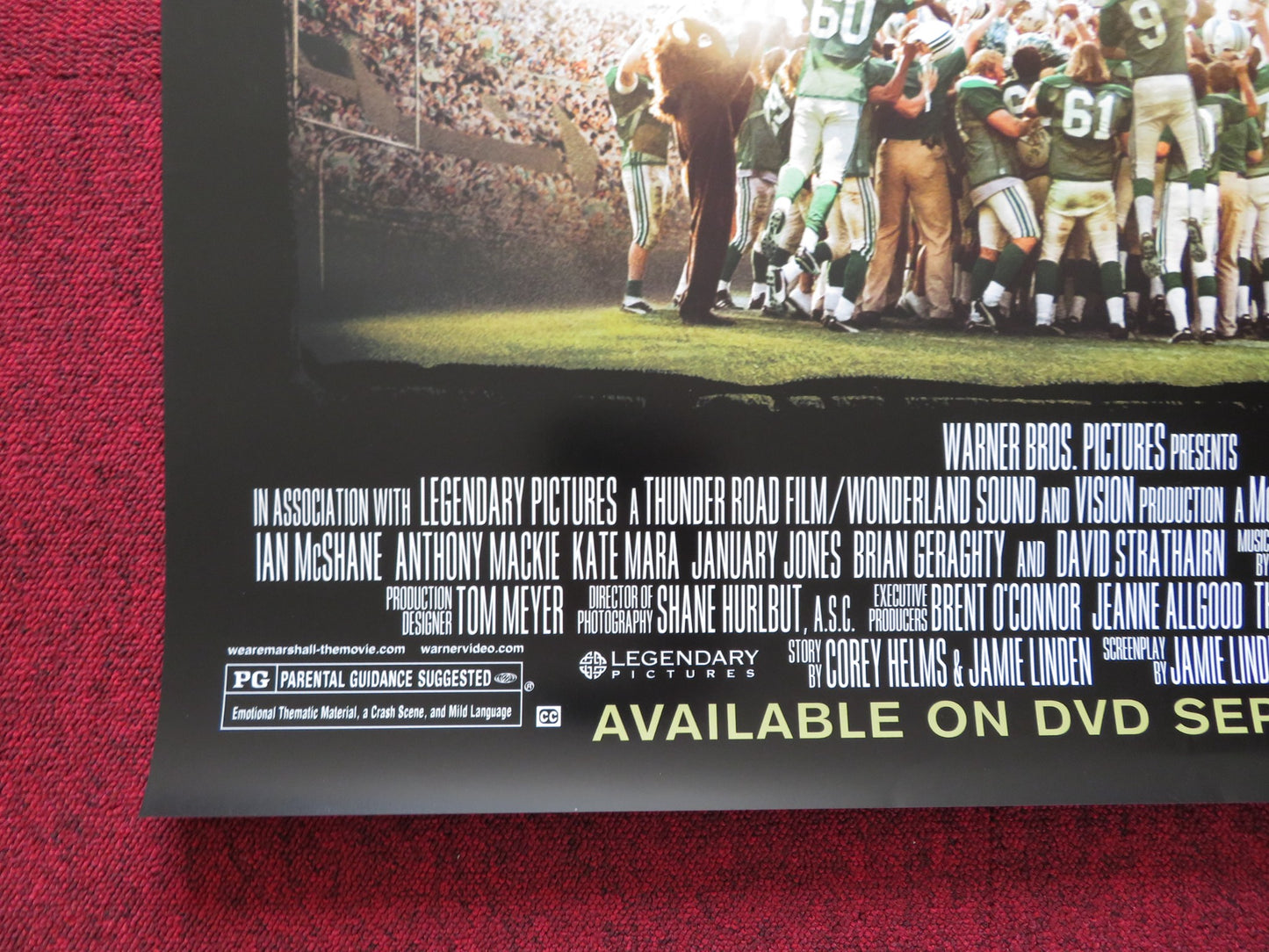 WE ARE MARSHALL US ONE SHEET ROLLED POSTER MATTHEW MCCONAUGHEY MATTHEW FOX 2006