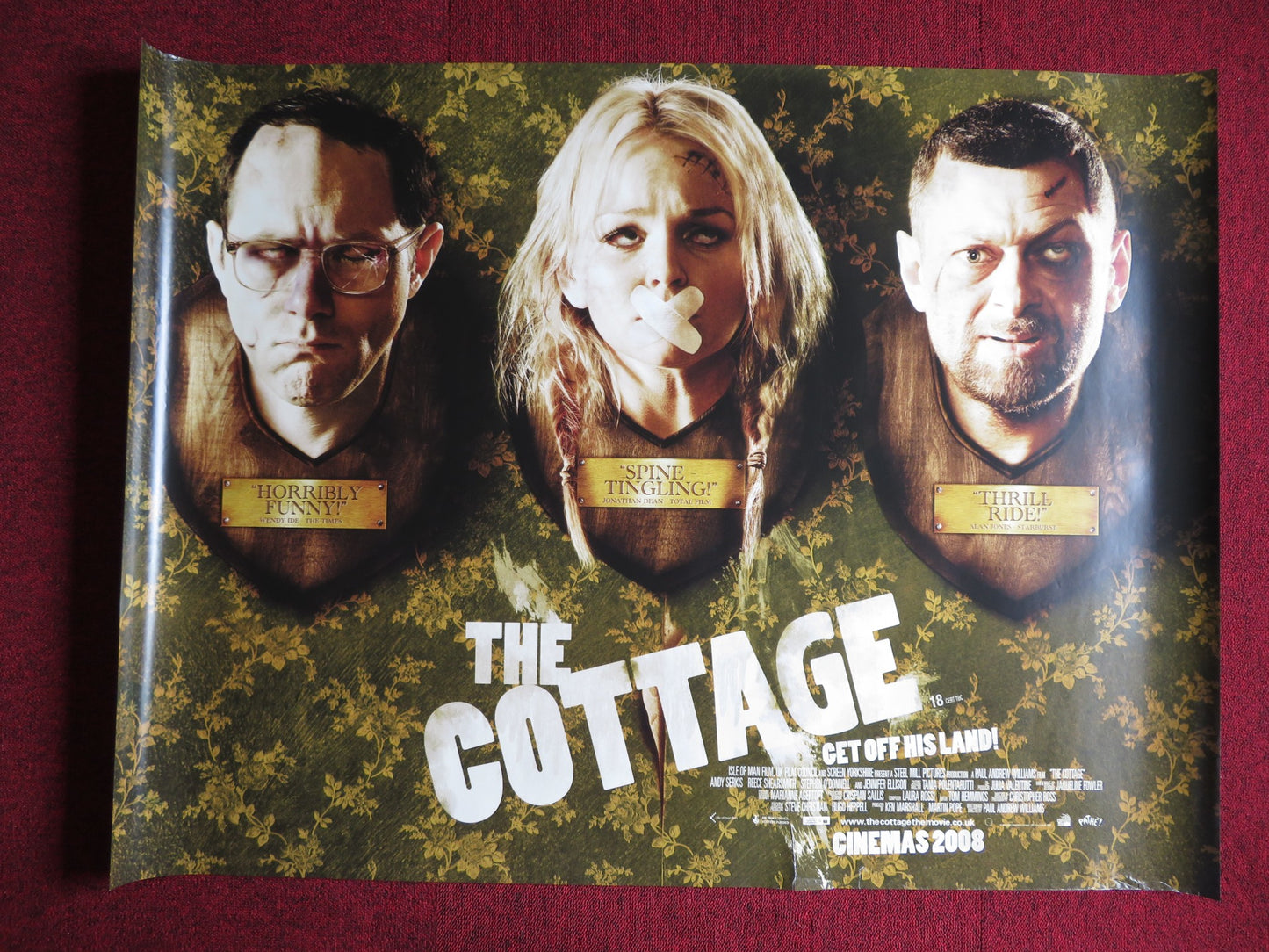 THE COTTAGE UK QUAD (30"x 40") ROLLED POSTER ANDY SERKIS REECE SHEARSMITH 2008