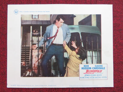 BLINDFOLD US LOBBY CARD FULL SET ROCK HUDSON CLAUDIA CARDINALE 1966