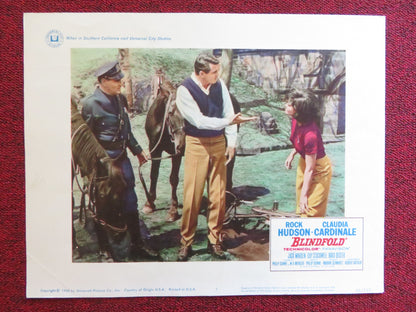 BLINDFOLD US LOBBY CARD FULL SET ROCK HUDSON CLAUDIA CARDINALE 1966