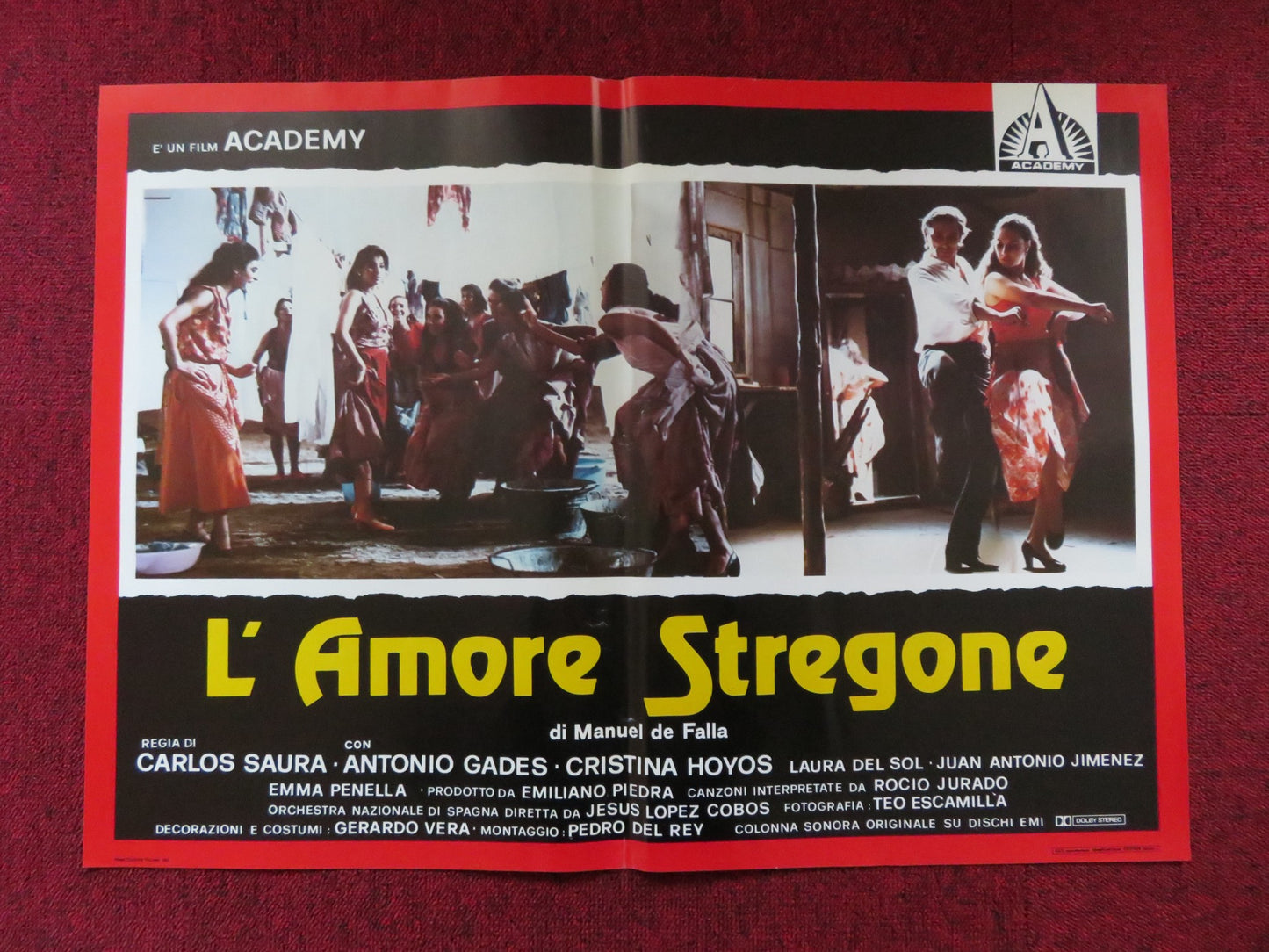 L'AMORE STREGONE - D ITALIAN FOTOBUSTA POSTER ANTONIO GADES CRISTINA HOYOS 1986