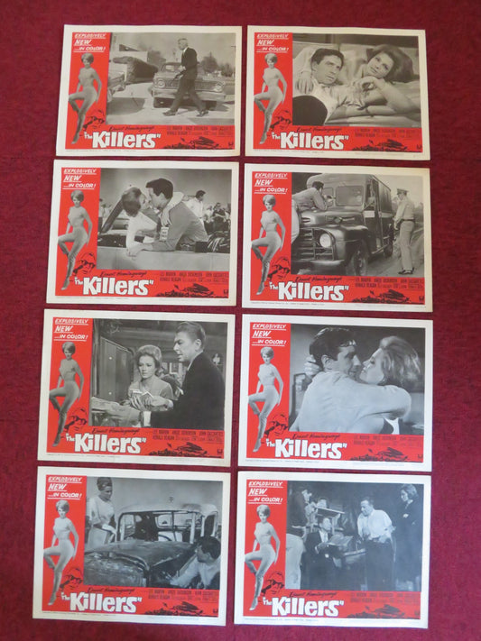 THE KILLERS US LOBBY CARD FULL SET LEE MARVIN ANGIE DICKINSON RONALD REAGAN 1964