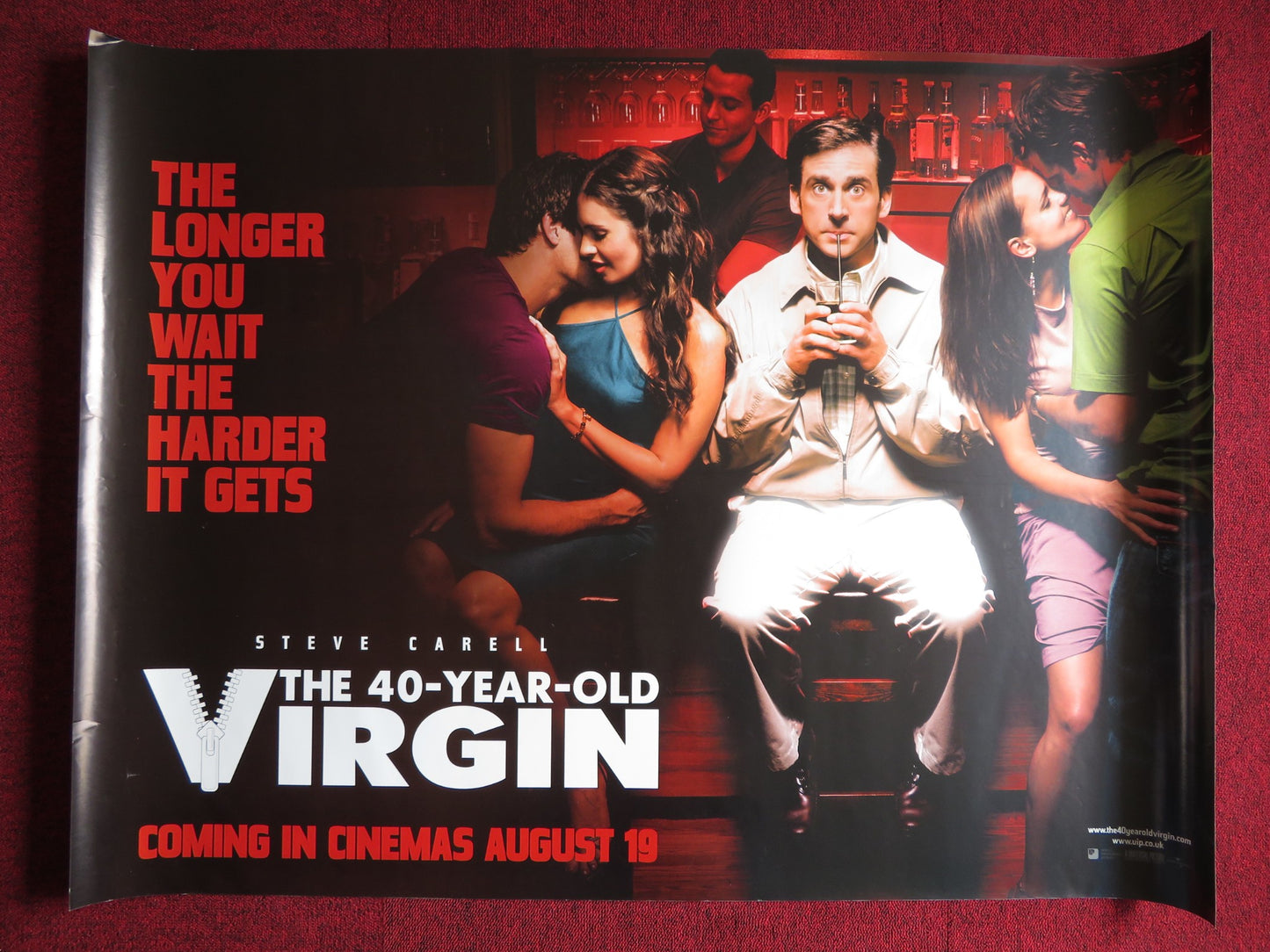 THE 40 YEAR OLD VIRGIN UK QUAD (30"x 40") ROLLED POSTER STEVE CARELL 2005