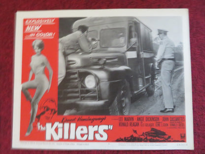 THE KILLERS US LOBBY CARD FULL SET LEE MARVIN ANGIE DICKINSON RONALD REAGAN 1964