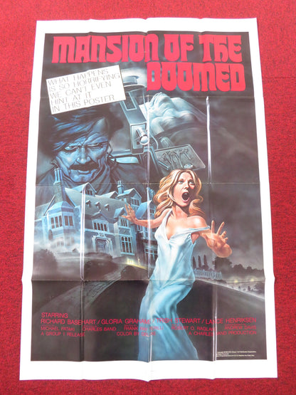 MANSION OF THE DOOMED FOLDED US ONE SHEET POSTER RICHARD BASEHEART 1976