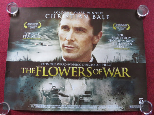 THE FLOWERS OF WAR UK QUAD ROLLED POSTER CHRISTIAN BALE  NI NI 2011