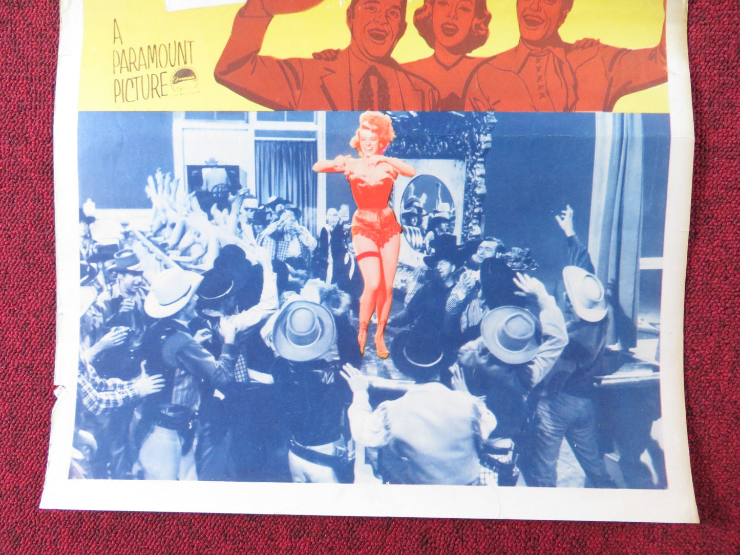 RED GARTERS US INSERT (14"x 36") POSTER ROSEMARY CLOONEY JACK CARSON 1954