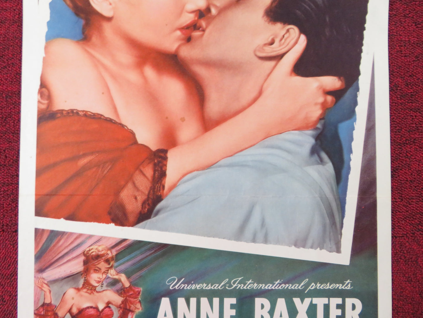 ONE DESIRE US INSERT (14"x 36") POSTER ANNE BAXTER ROCK HUDSON 1955