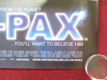 K-PAX UK QUAD (30"x 40") ROLLED POSTER KEVIN SPACEY JEFF BRIDGES 2001