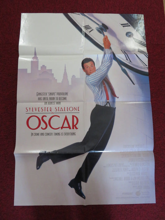 OSCAR FOLDED US ONE SHEET POSTER SYLVESTER STALLONE PETER RIEGERT 1991