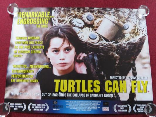 TURTLES CAN FLY UK QUAD ROLLED POSTER SORAN EBRAHIM AVAZ LATIF 2004