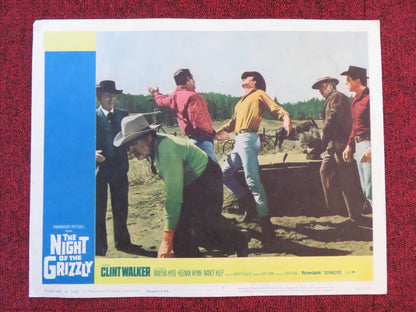 THE NIGHT OF THE GRIZZLY US LOBBY CARD FULL SET CLINT WALKER MARTHA HYER 1966