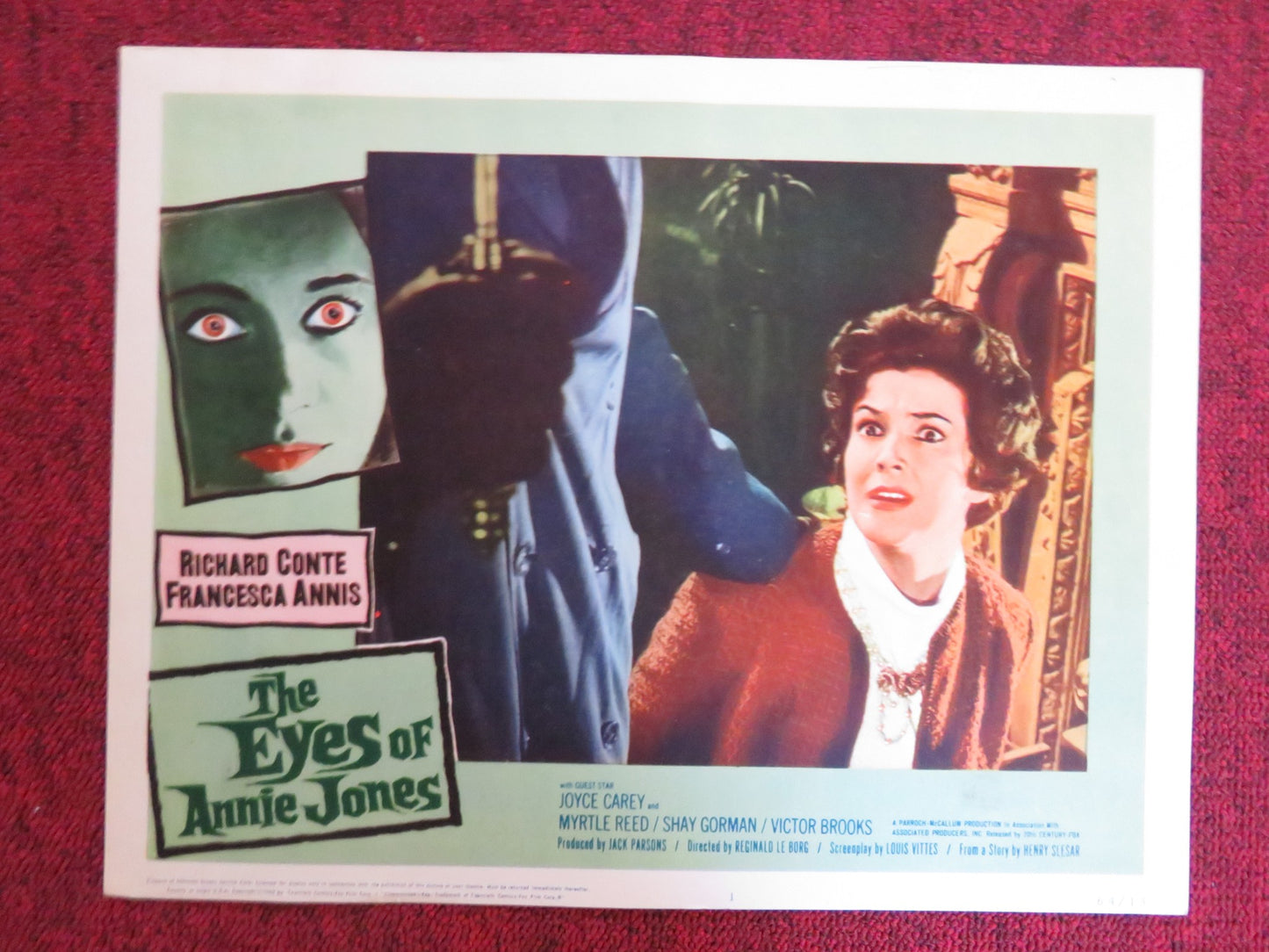 THE EYES OF ANNIE JONES US LOBBY CARD FULL SET R.CONTE FRANCESCA ANNIS 1963