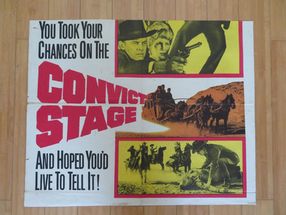 CONVICT STAGE FOLDED US ONE SHEET POSTER HARRY LAUTER DONALD BARRY 1965