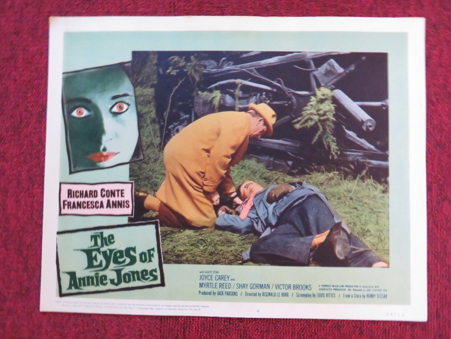 THE EYES OF ANNIE JONES US LOBBY CARD FULL SET R.CONTE FRANCESCA ANNIS 1963