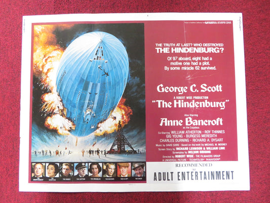 THE HINDENBURG US HALF SHEET (22"x 28") POSTER GEORGE C. SCOTT A. BANCROFT 1975