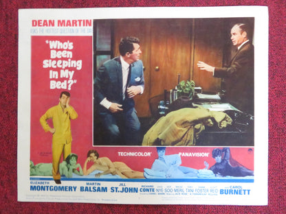 WHO'S BEEN SLEEPING IN MY BED? US LOBBY CARD FULL SET DEAN MARTIN ELIZABETH 1963