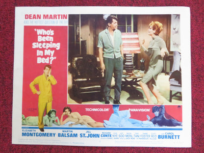 WHO'S BEEN SLEEPING IN MY BED? US LOBBY CARD FULL SET DEAN MARTIN ELIZABETH 1963