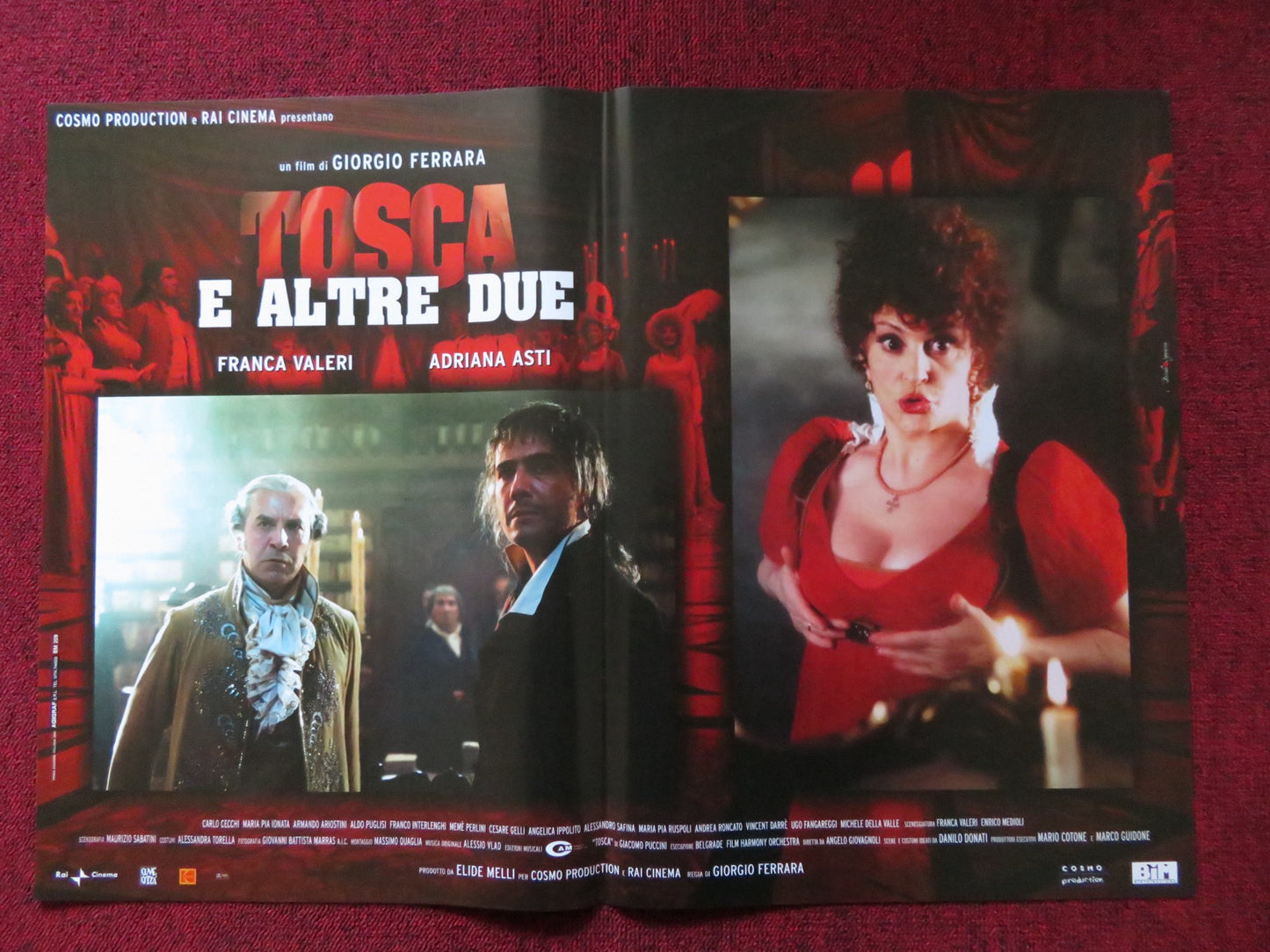 TOSCA E ALTRE DUE - C  ITALIAN FOTOBUSTA POSTER FRANCA VALERI ADRIANA ASTI 2003