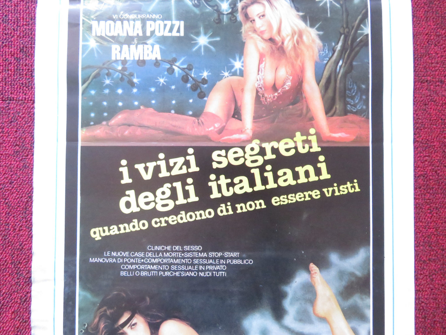 I VIZI SEGRETI DEGLI ITALIANI QUANDO CREDONO DI... ITALIAN LOCANDINA POSTER 1987