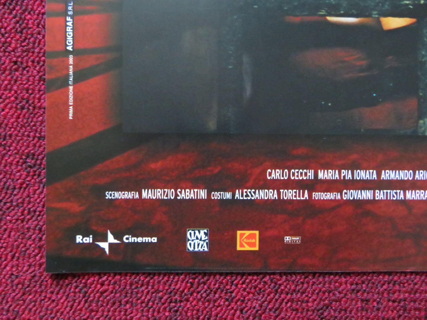 TOSCA E ALTRE DUE - D  ITALIAN FOTOBUSTA POSTER FRANCA VALERI ADRIANA ASTI 2003