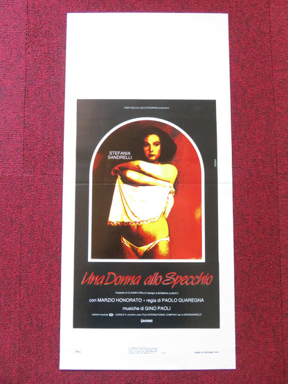 UNA DONNA ALLO SPECCHIO ITALIAN LOCANDINA POSTER STEFANIA SANDRELLI 1984