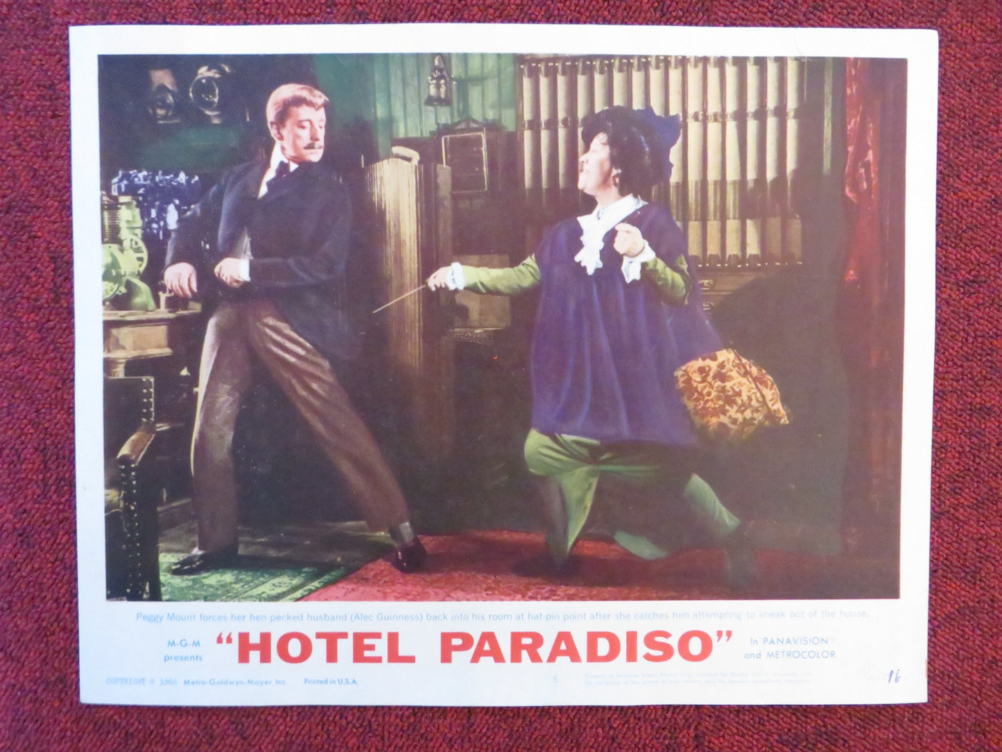 HOTEL PARADISO US LOBBY CARD FULL SET GINA LOLLOBRIGIDA ROBERT MORLEY 1966