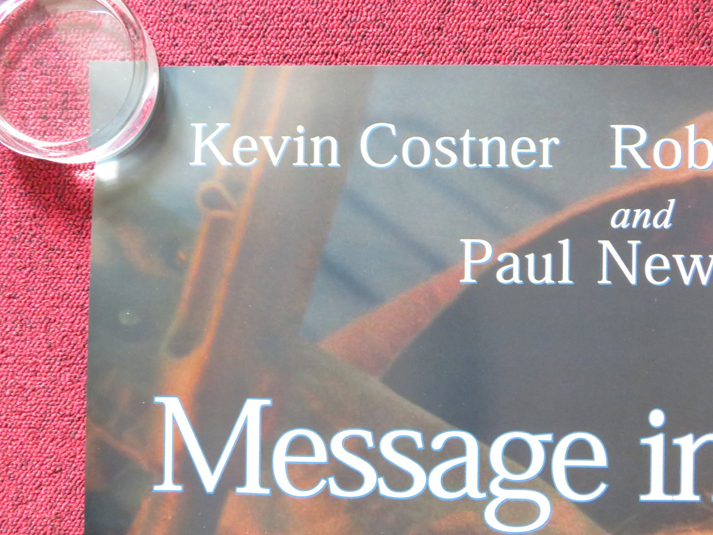 MESSAGE IN A BOTTLE UK QUAD (30"x 40") ROLLED POSTER KEVIN COSTNER 1999