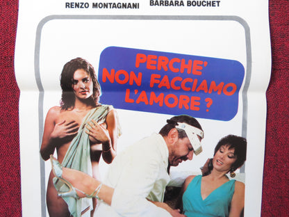 PERCHE NON FACCIAMO L'AMORE? ITALIAN LOCANDINA POSTER RENZO MONTAGNANI 1981