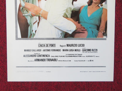 PERCHE NON FACCIAMO L'AMORE? ITALIAN LOCANDINA POSTER RENZO MONTAGNANI 1981