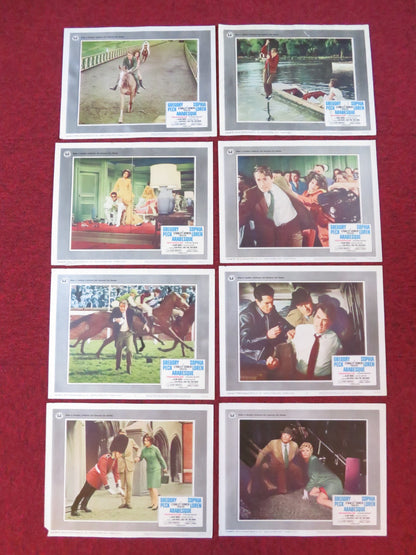 ARABESQUE US LOBBY CARD FULL SET GREGORY PECK SOPHIA LOREN 1966