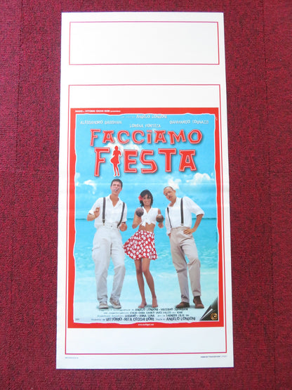 FACCIAMO FIESTA ITALIAN LOCANDINA POSTER ALESSANDRO GASSMAN LORENA FORTEZA 1997