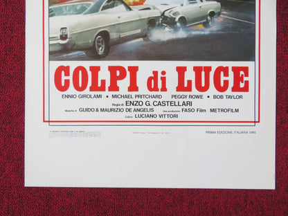 COLPI DI LUCE ITALIAN LOCANDINA POSTER ERIK ESTRADA ENNIO GIROLAMI 1985