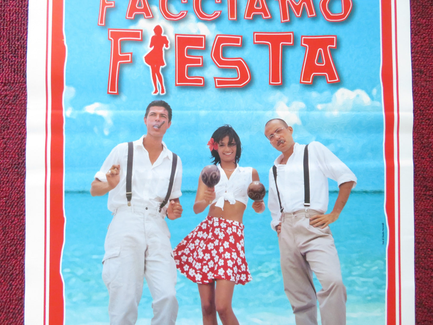 FACCIAMO FIESTA ITALIAN LOCANDINA POSTER ALESSANDRO GASSMAN LORENA FORTEZA 1997