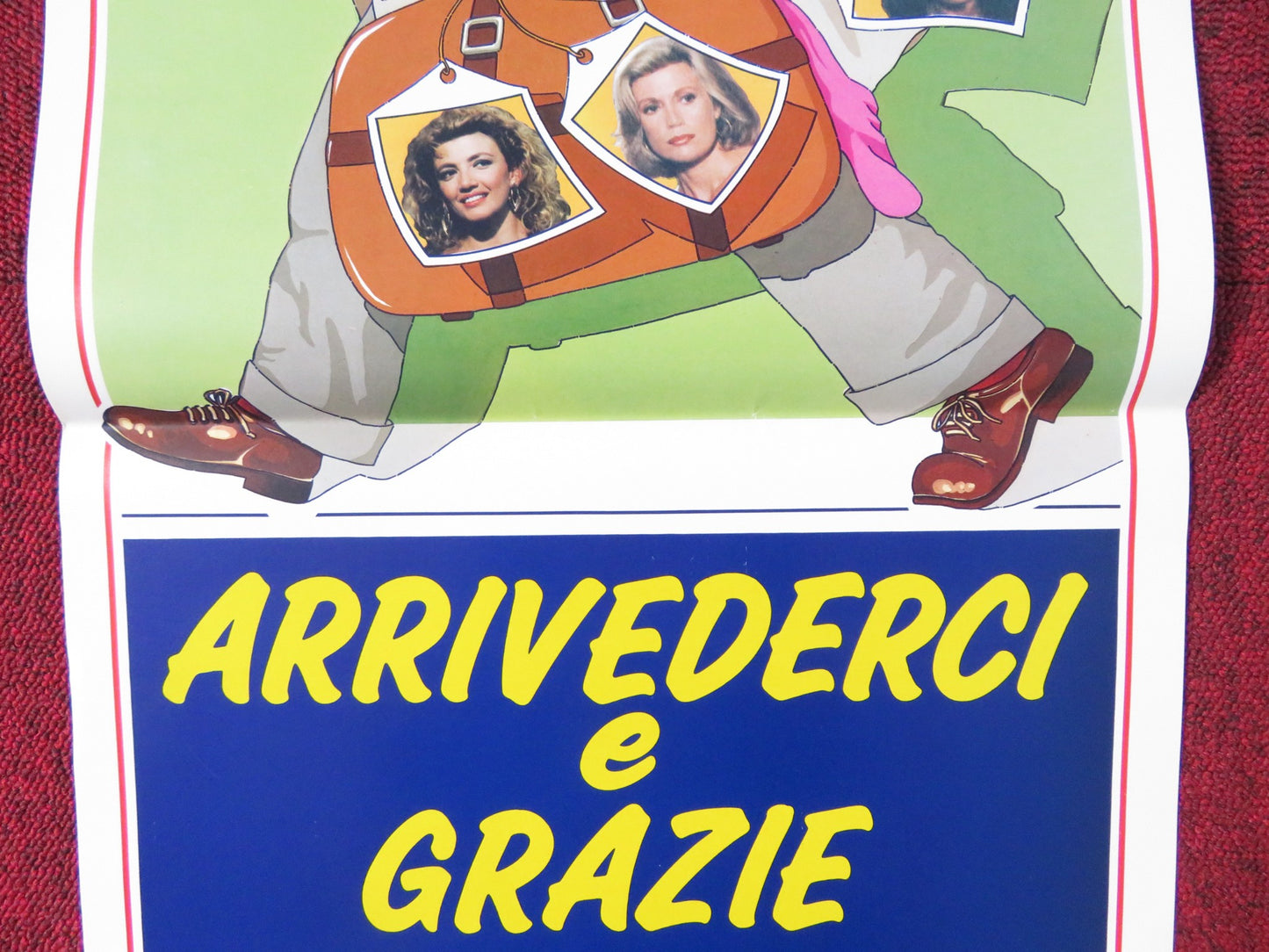 ARRIVEDERCI E GRAZIE ITALIAN LOCANDINA POSTER UGO TOGNAZZI RICKY TOGNAZZI 1988