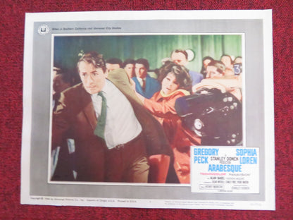 ARABESQUE US LOBBY CARD FULL SET GREGORY PECK SOPHIA LOREN 1966