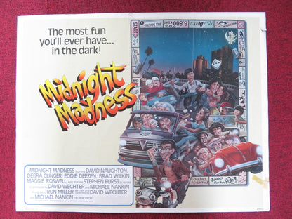 MIDNIGHT MADNESS US HALF SHEET (22"x 28") POSTER DAVID NAUGHTON D. CLINGER 1980