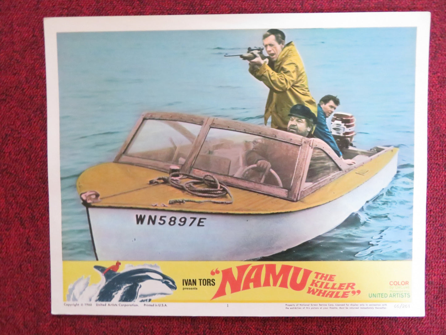 NAMU, THE KILLER WHALE US LOBBY CARD FULL SET ROBERT LANSING JOHN ANDERSON 1966