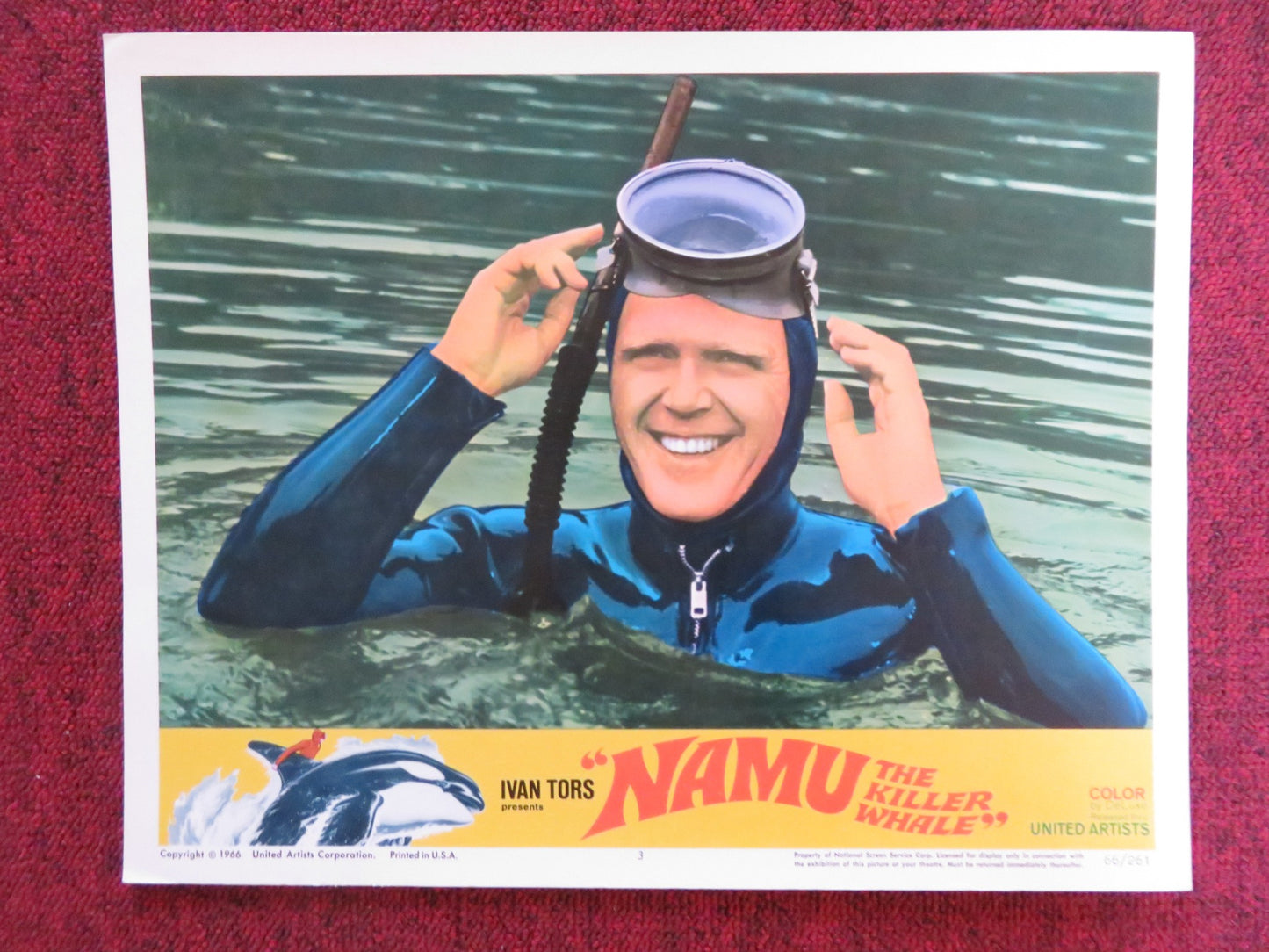 NAMU, THE KILLER WHALE US LOBBY CARD FULL SET ROBERT LANSING JOHN ANDERSON 1966