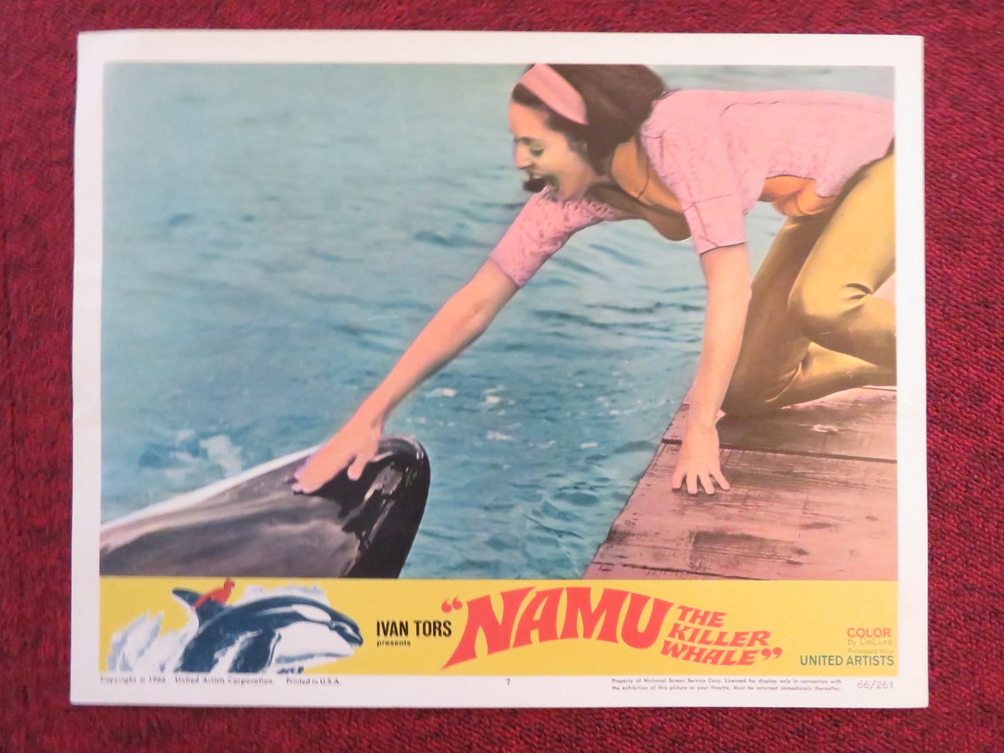 NAMU, THE KILLER WHALE US LOBBY CARD FULL SET ROBERT LANSING JOHN ANDERSON 1966